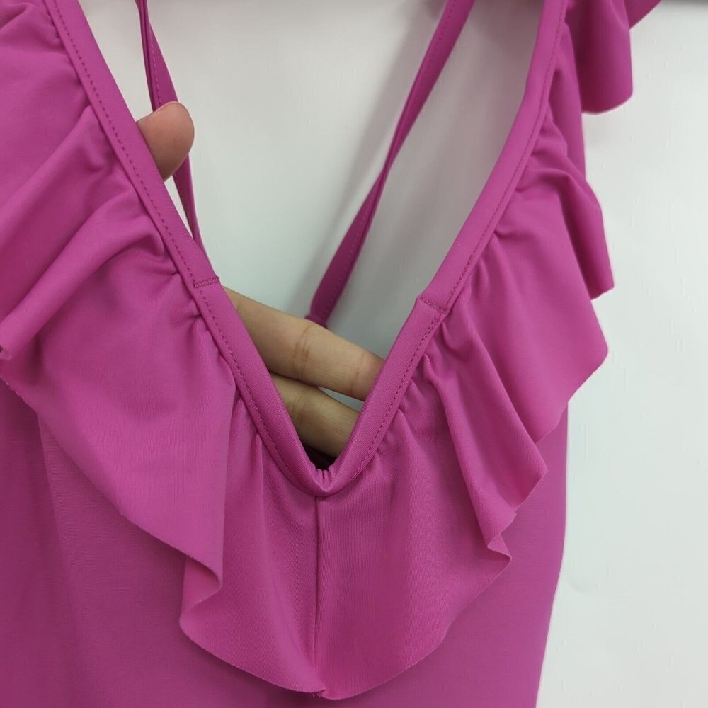 TIME And TRU One-Piece Ruffle Swimsuit - Picture 3 of 9